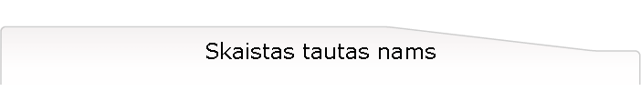 Skaistas tautas nams